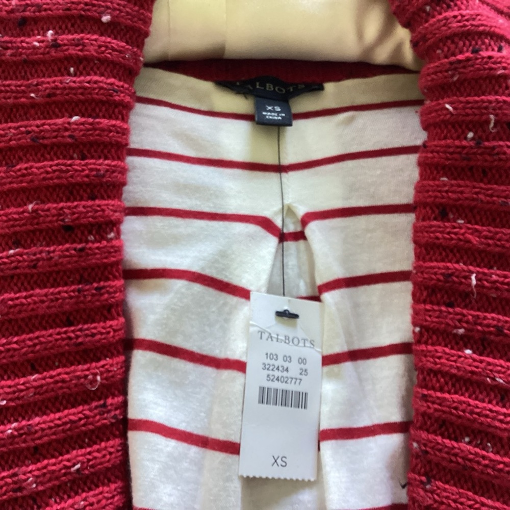 Talbots Donegal Cable Knit Robe XS - Picture 3 of 9